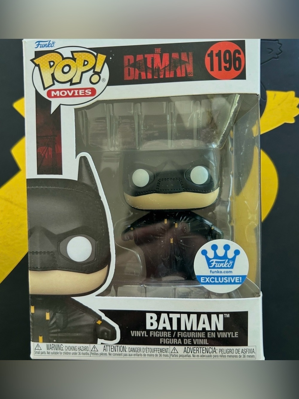 Funko Pop! Movies Batman Vinyl Figure - Black, Yellow